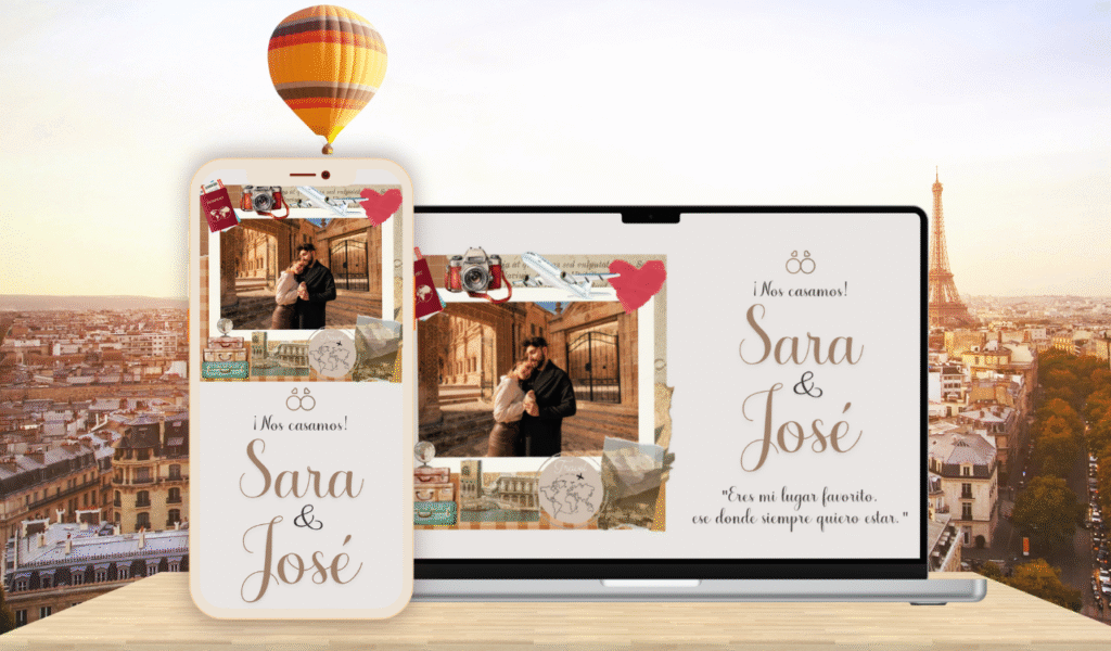 Modelos invitaciones digitales de boda