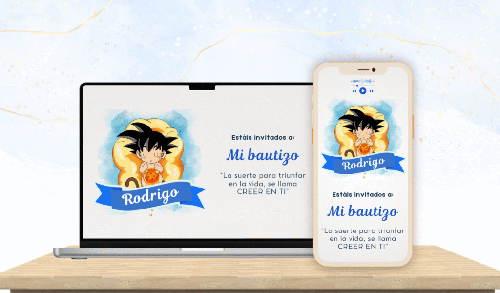 invitaciones digitales de bautizo