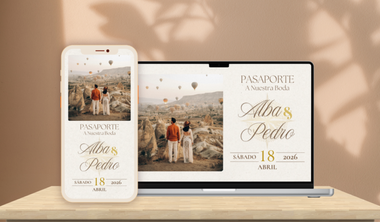 Modelo invitaciones digitales de boda