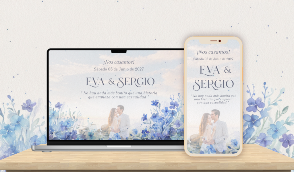 Invitación digital de boda