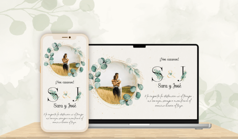Invitación de boda digital