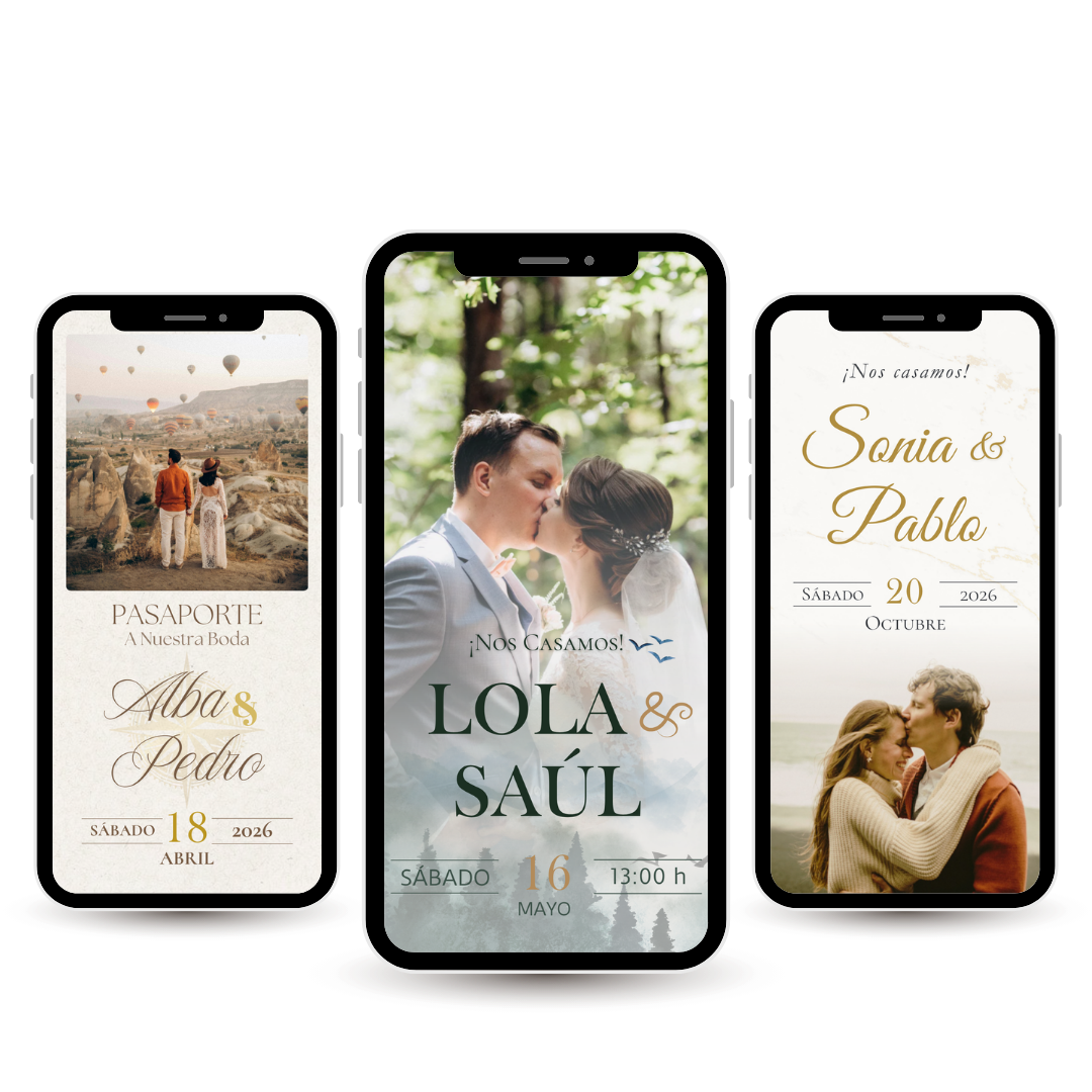 Invitaciones Digitales De Boda España con RSVP