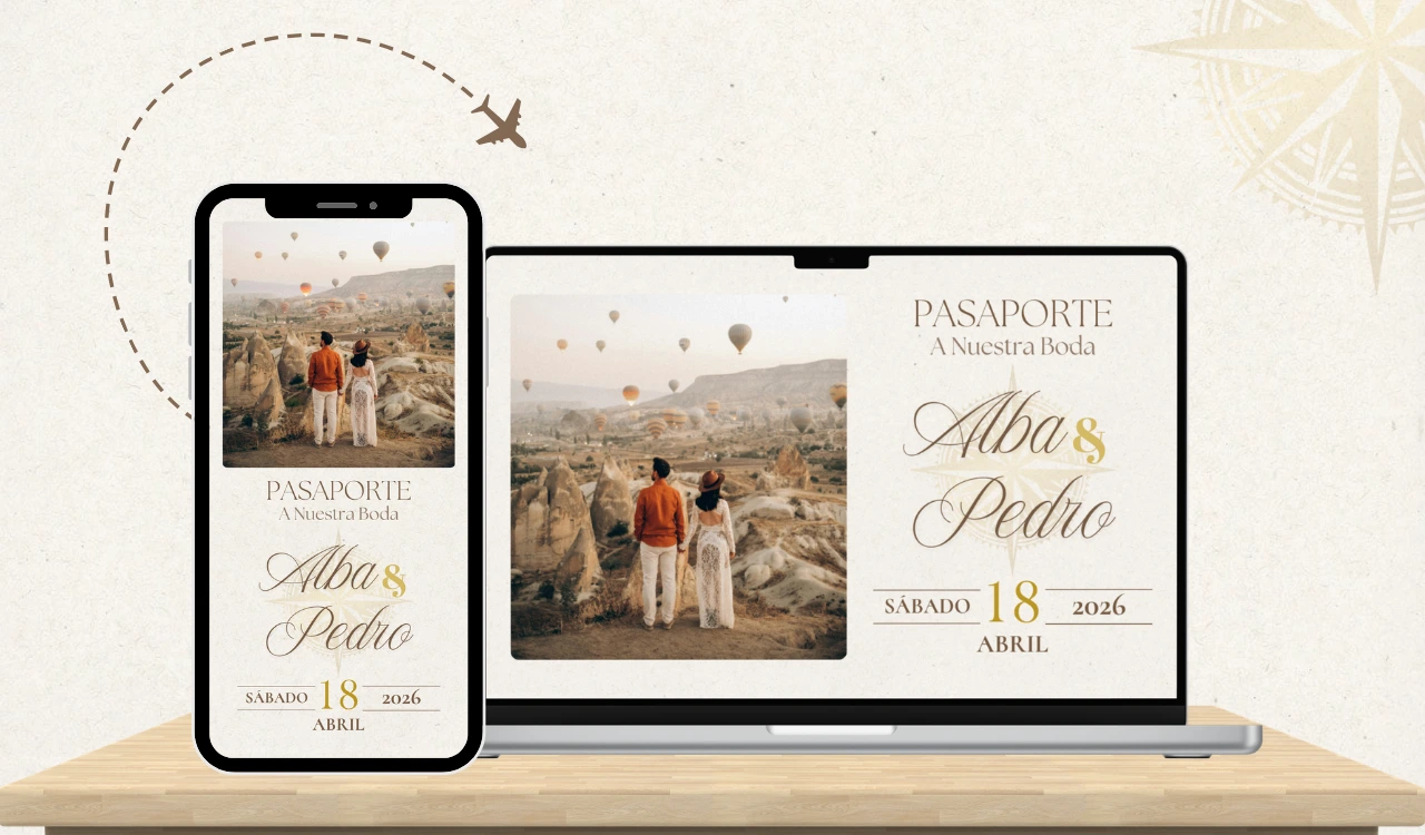 Invitaciones Digitales De Boda increíbles y sorprende a todos tus invitados con un diseño único