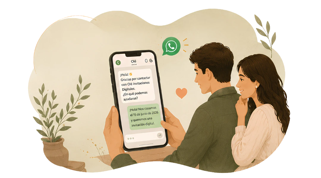 Invitaciones digitales de boda personalizadas