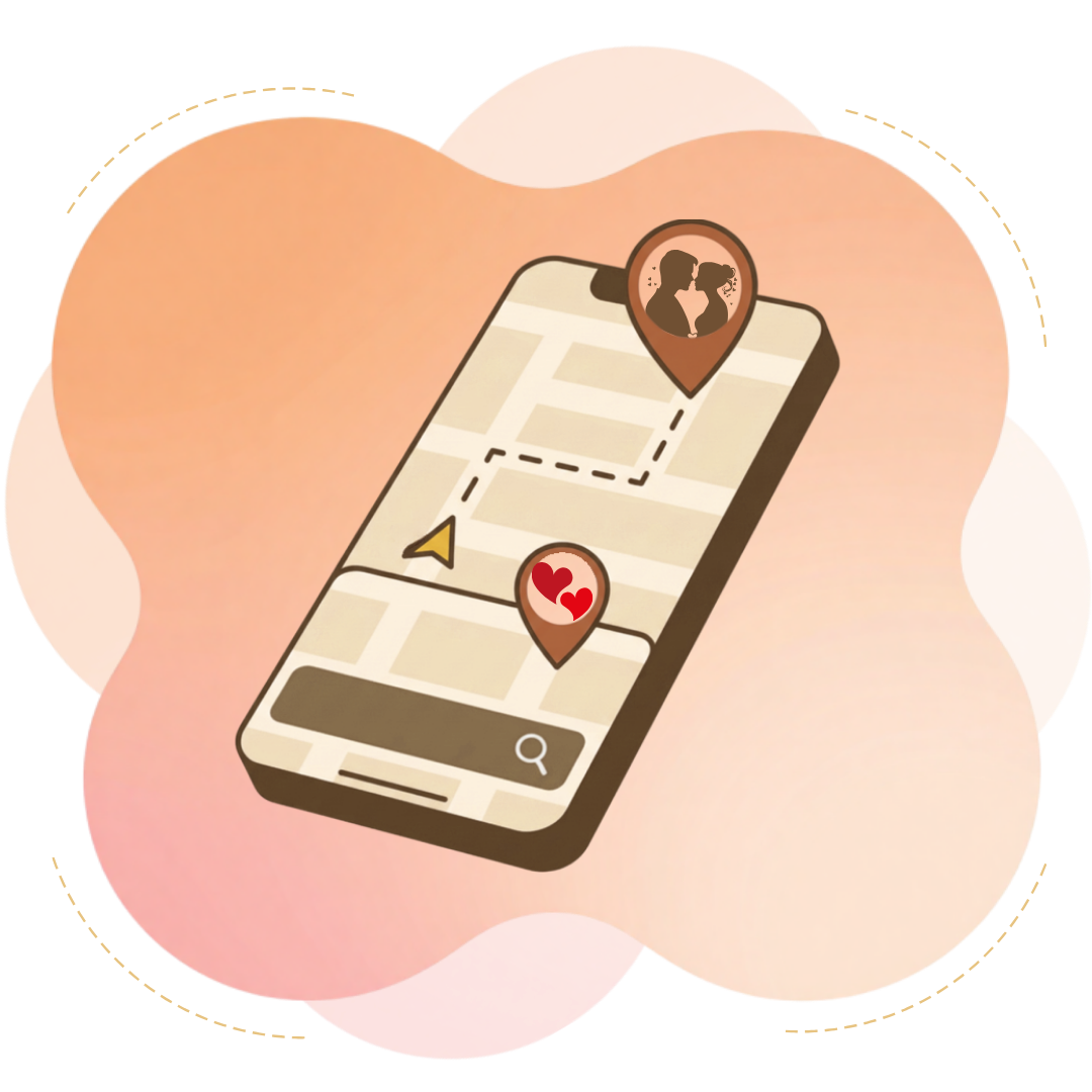 ubicación GPS para Invitaciones digitales de boda personalizadas