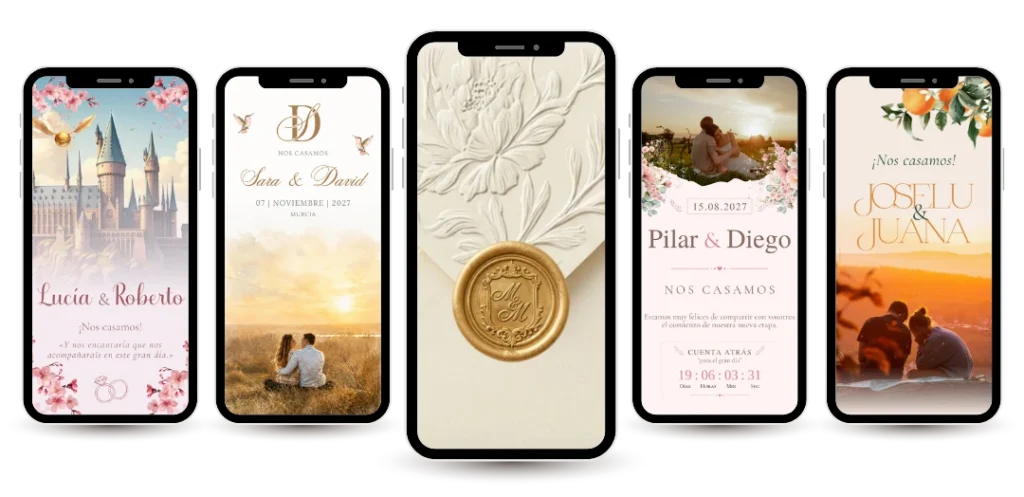 Invitaciones digitales de boda personalizadas 2026