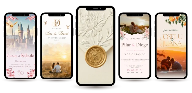 Invitaciones digitales de boda personalizadas 2026